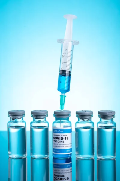 Коронавирусная Вакцина Концепцией Медицинского Здравоохранения — стоковое фото