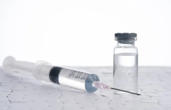 Коронавирусная Вакцина Концепцией Медицинского Здравоохранения — стоковое фото