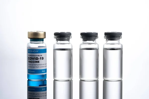 Coronavirus Vaccin Med Medicinsk Vård Koncept — Stockfoto