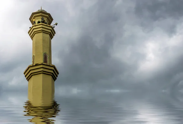 Minarete mesquita — Fotografia de Stock