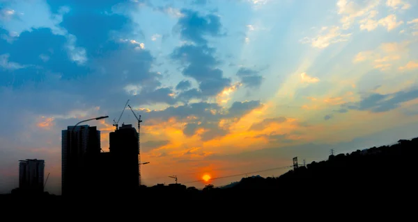 Cities silhouette — Stock Photo, Image