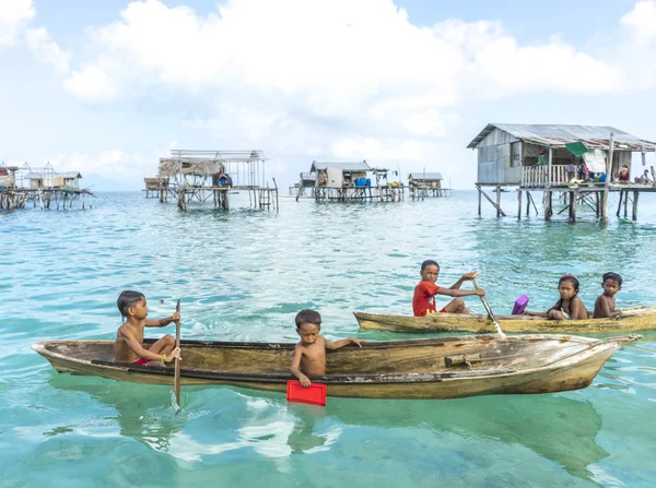 Bajau děti Royalty Free Stock Fotografie