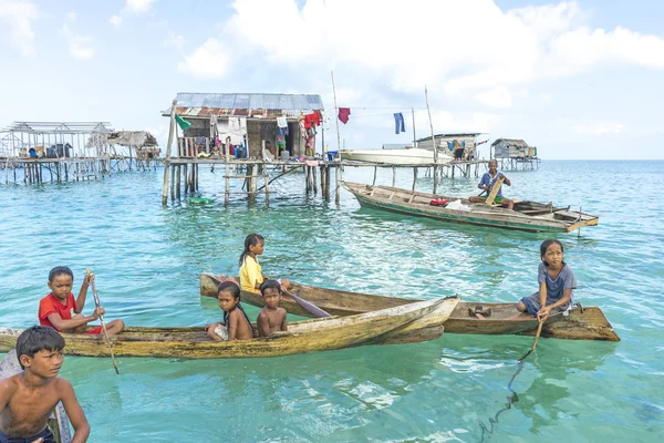 Bajau děti Royalty Free Stock Fotografie