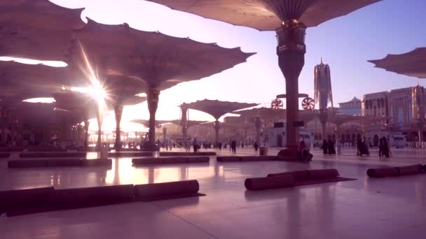 Nabawi Camii, Medine, Suudi Arabistan — Stok video