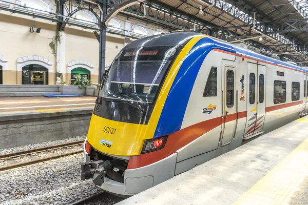 Kuala Lumpur Malezya Ocak 2016 Sentral Istasyonunda Hafif Tren Treni — Stok fotoğraf