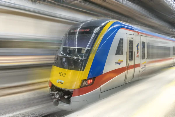 Kuala Lumpur Malezya Ocak 2016 Sentral Istasyonunda Hafif Tren Treni — Stok fotoğraf