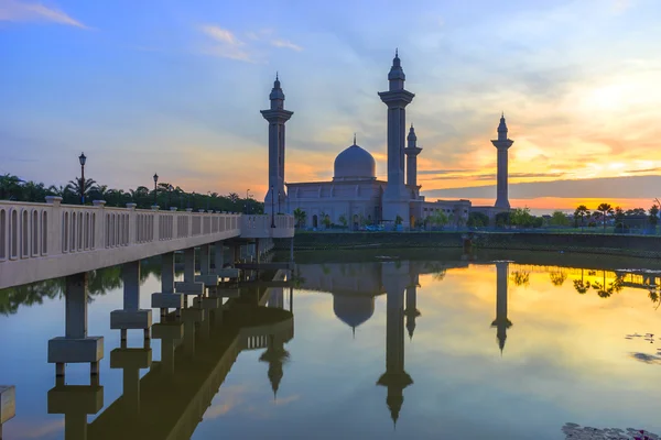 Mezquita Tengku Ampuan Jemaah Hora Azul Bukit Jelutong Shah Alam — Foto de Stock