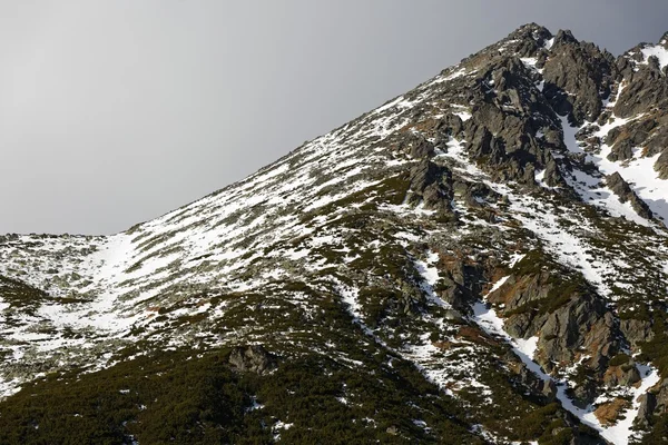 Textura de nieve y roca — Foto de Stock