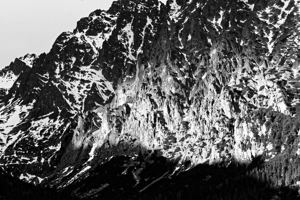 Textura de nieve y roca — Foto de Stock