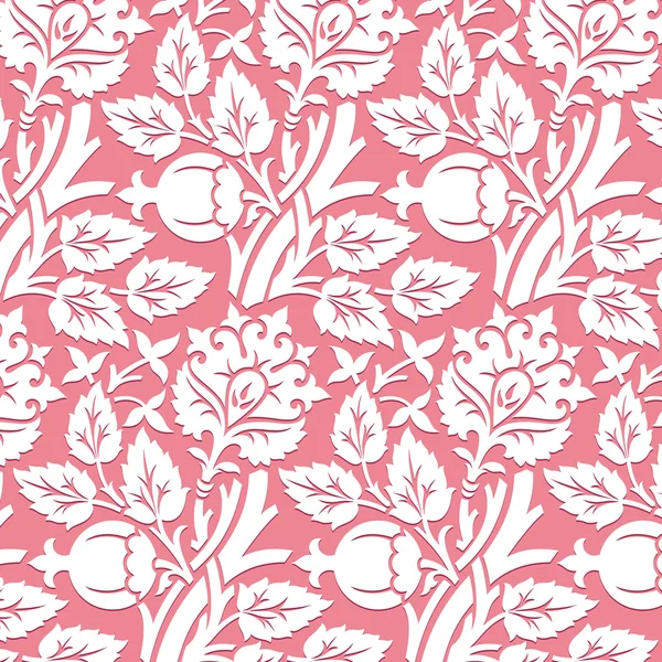 Elegante patrón floral abstracto sin costuras — Vector de stock