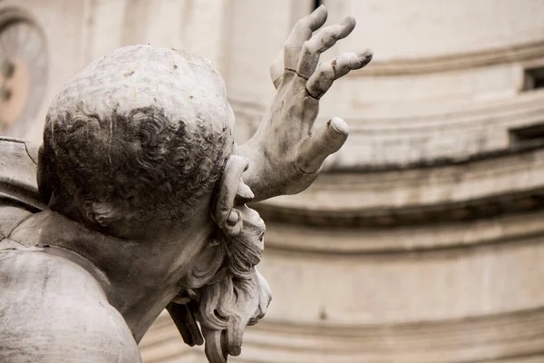 Romeinse Fontein Piazza Navona — Stockfoto