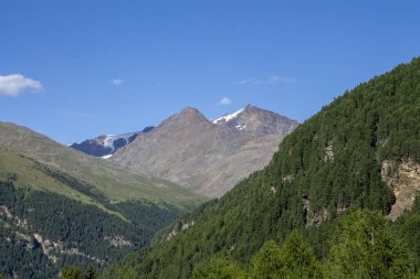 İsviçre 'deki dağ manzarası