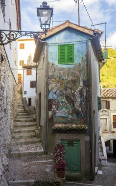 Cervara di Roma köyünün manzarası