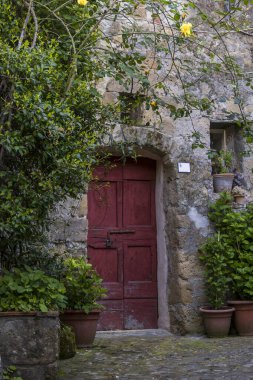 Toskana 'daki Soriano köyünün manzarası