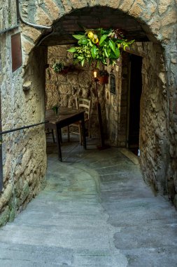 Toskana 'daki Soriano köyünün manzarası