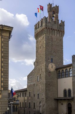 Toskana 'daki Arezzo şehrinin manzarası