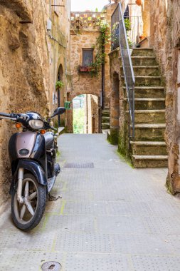 Toskana 'daki Pitigliano köyünün manzarası