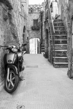 Toskana 'daki Pitigliano köyünün manzarası