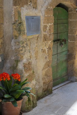 Toskana 'daki Pitigliano köyünün manzarası