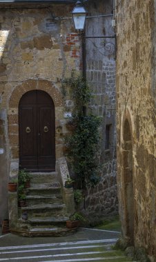 Toskana 'daki Pitigliano köyünün manzarası