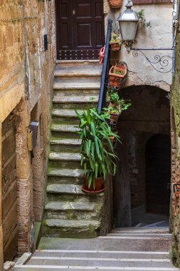 Toskana 'daki Pitigliano köyünün manzarası