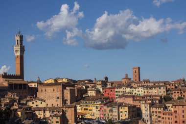 Siena 'nın Toskana' daki manzarası