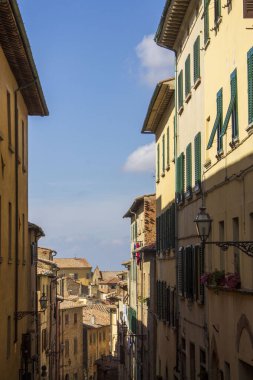 Toskana 'daki Volterra köyünün manzarası