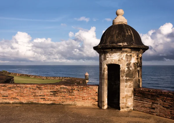 Sentry dobozok a régi San Juan — Stock Fotó