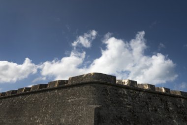 Miedieval aşılmaz kale duvarı