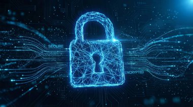 soyut çizgileri olan asma kilit