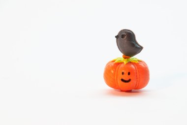 Güzel Cadılar Bayramı plastik oyuncaklar izole