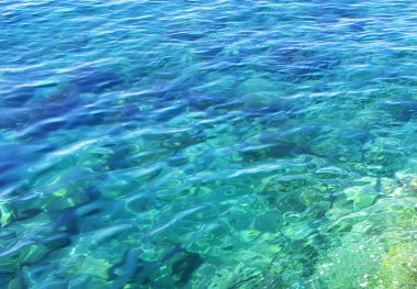 Yumuşak doku mavi su bulanık