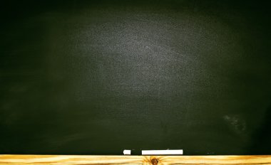 The school or university blackboard with threadbare chalk  clipart