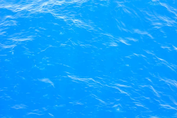 蓝色的水的质地 — 图库照片