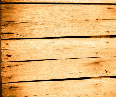 Üst üste paslı çivi ile panoları