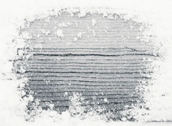 Textura de madera en nieve — Foto de Stock