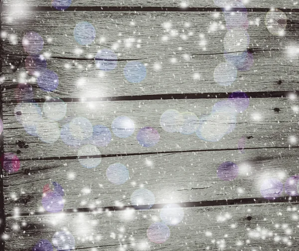 Trä textur i snö — Stockfoto