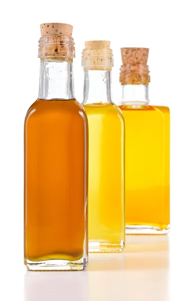 Aceites saludables con grasas insaturadas aisladas . — Foto de Stock