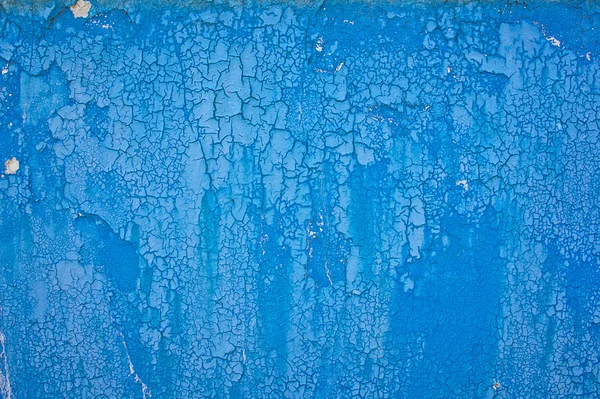 Blauwe oude peeling verf patroon. — Stockfoto