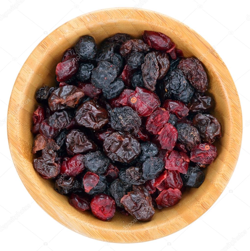 Dried mix berries fruits.