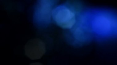 Mavi, bulanık, bokeh ışıklar arka plan 1080p döngü