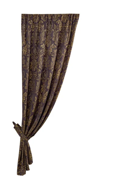 Yakalayışlı güzel bir perde. İzole edilmiş beyaz arkaplan.