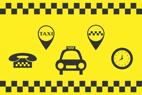 Panneaux de taxi ensemble — Image vectorielle