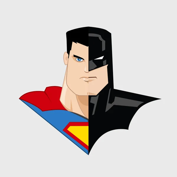 Beyaz süper kahraman simgesi. Kahraman'ın yüzler birinde karışık