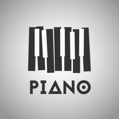 Beyaz piyano tuşları ile piyano resmi.