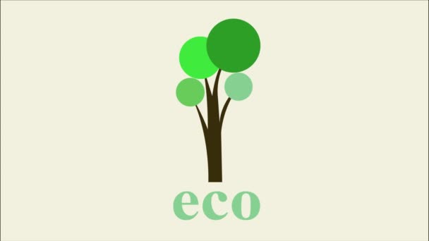 Eco Product with Recygled Elements On Selling Symbol For Clean Vegan Ezentigic — 비디오