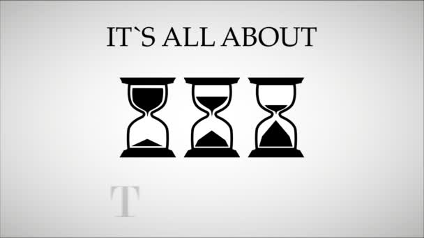 Zeit ist Geld für Business Trends 4k animiert — Stockvideo