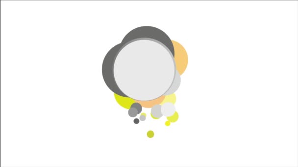 现代五彩斑斓的泡沫文字背景.4K动画 — 图库视频影像