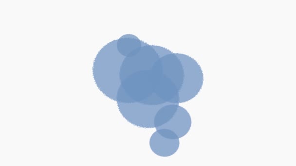 Esvaziar azul pop arte discurso bolha em um estilo cômico. Desenho à mão ilustrado — Vídeo de Stock