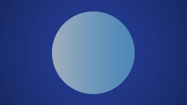 Plananimert enkelt ikon isolert på blå bakgrunn – stockvideo